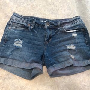 Denim jean shorts
